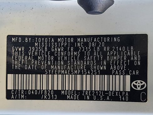 Used 2021 Toyota Corolla LE FWD image 33