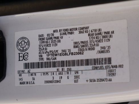 Used 2020 Ford F150 Limited image 29