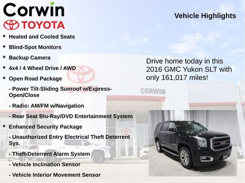 Used 2016 GMC Yukon SLT w/ Open Road Package image 7