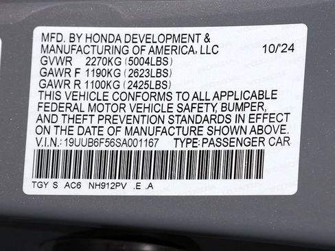 Certified 2025 Acura TLX SH-AWD w/ A-SPEC Pkg image 39