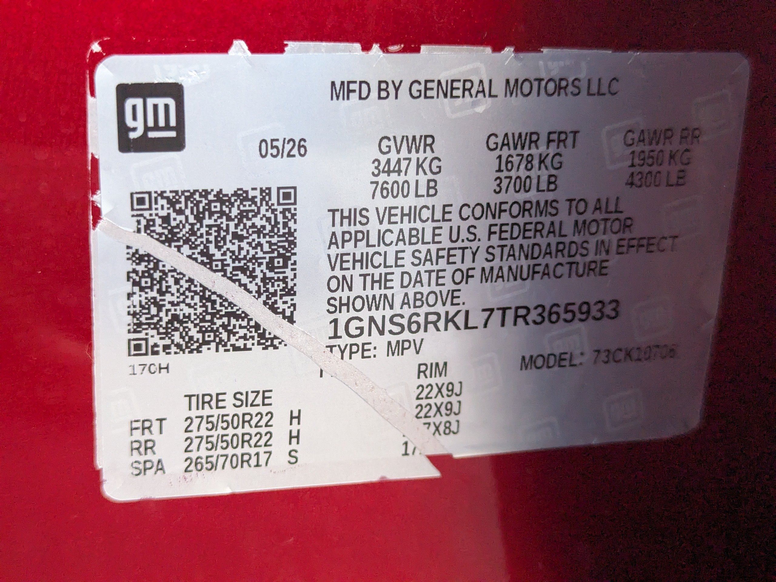 Certified 2026 Chevrolet Tahoe RST AWD/4WD image 56