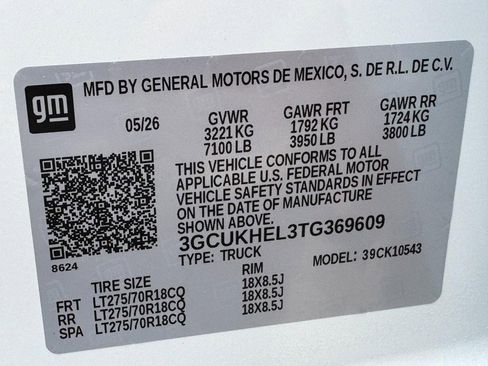 New 2026 Chevrolet Silverado 1500 ZR2 w/ Dark Appearance Package AWD/4WD image 37