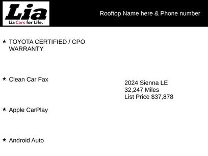 Used 2024 Toyota Sienna LE