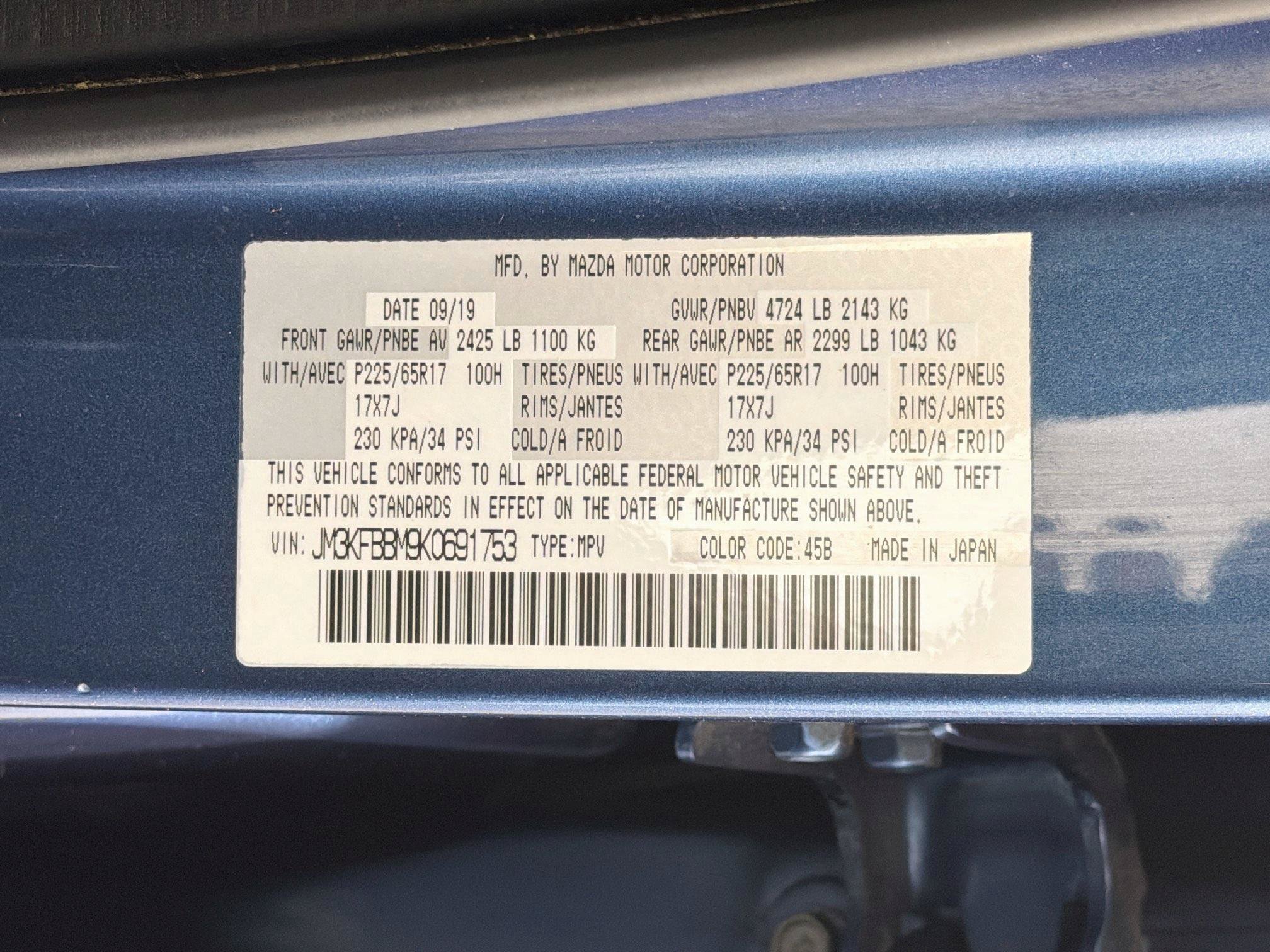 Used 2019 MAZDA CX-5 Sport w/ I-ACTIVSENSE Package AWD/4WD image 12