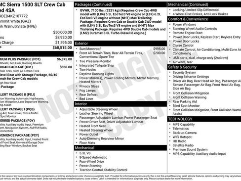 Used 2019 GMC Sierra 1500 SLT w/ SLT Premium Plus Package AWD/4WD image 1