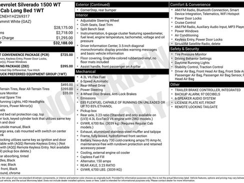 Used 2017 Chevrolet Silverado 1500 W/T w/ WT Fleet Convenience Package RWD image 4