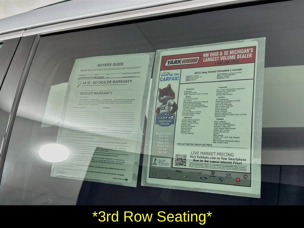 Used 2023 Jeep Grand Cherokee L Laredo w/ Luxury Tech Group I AWD/4WD image 13