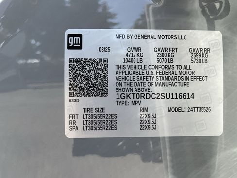 New 2025 GMC Hummer EV 3X w/ LPO, Roof Cross Rail Package image 70