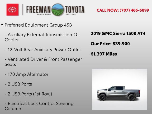 Used 2019 GMC Sierra 1500 AT4 w/ AT4 Premium Package AWD/4WD image 11