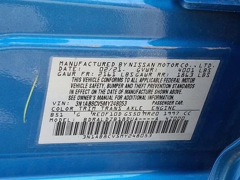 Used 2021 Nissan Sentra SV w/ Trunk Package image 27