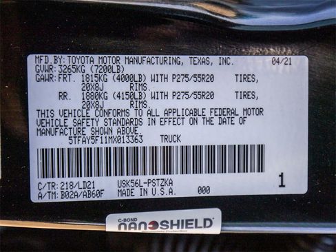 Used 2021 Toyota Tundra 1794 Edition image 44