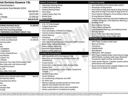 Used 2023 Buick Envision Essence w/ Sport Touring Package AWD/4WD image 36