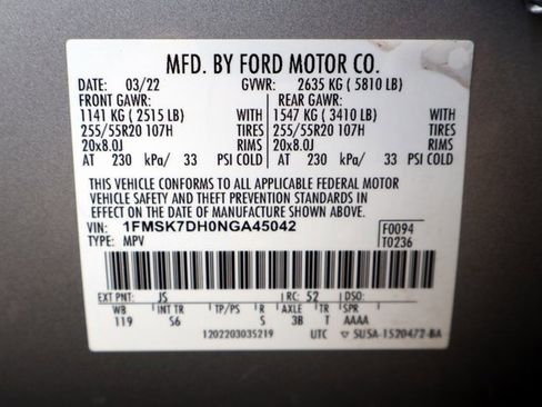 Certified 2022 Ford Explorer XLT w/ Equipment Group 202A image 40