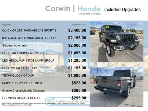 Used 2022 Jeep Gladiator Sport AWD/4WD image 4