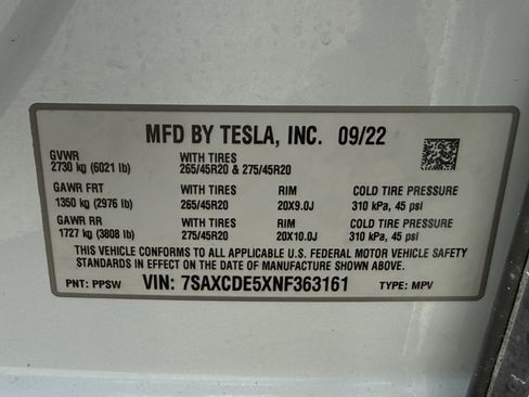 Used 2022 Tesla Model X AWD/4WD image 32