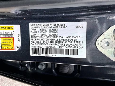 Used 2025 Honda Accord SE image 16