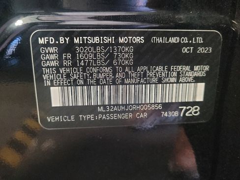 Used 2024 Mitsubishi Mirage LE FWD image 33