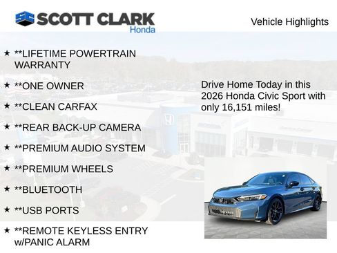 Used 2026 Honda Civic Sport image 11