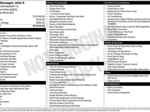 Used 2019 Volkswagen Jetta S FWD image 2