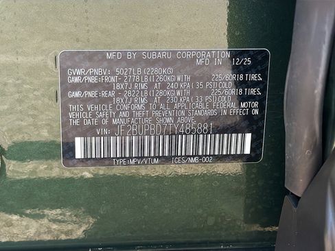 New 2026 Subaru Outback Premium image 42