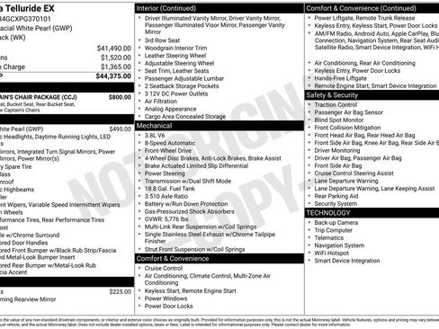 Used 2023 Kia Telluride EX w/ EX Captain's Chair Package FWD image 33