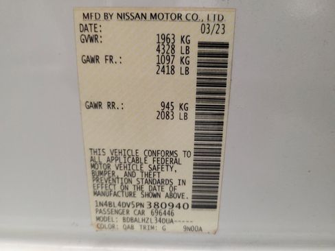 Used 2023 Nissan Altima 2.5 SV FWD image 33