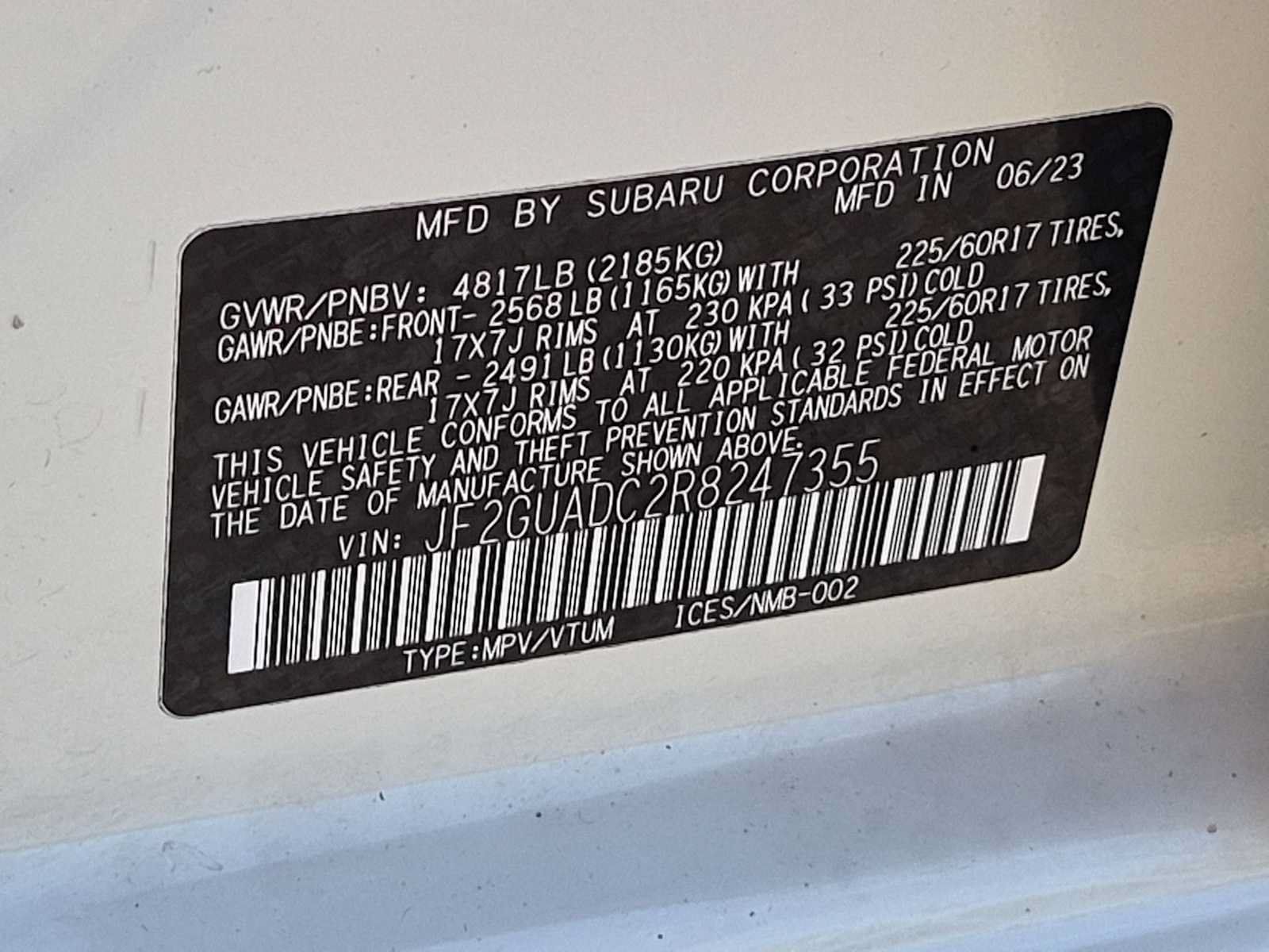 Certified 2024 Subaru Crosstrek 2.0i Premium AWD/4WD image 35