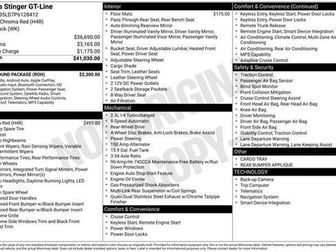 Used 2023 Kia Stinger GT-Line w/ Sun & Sound Package image 32