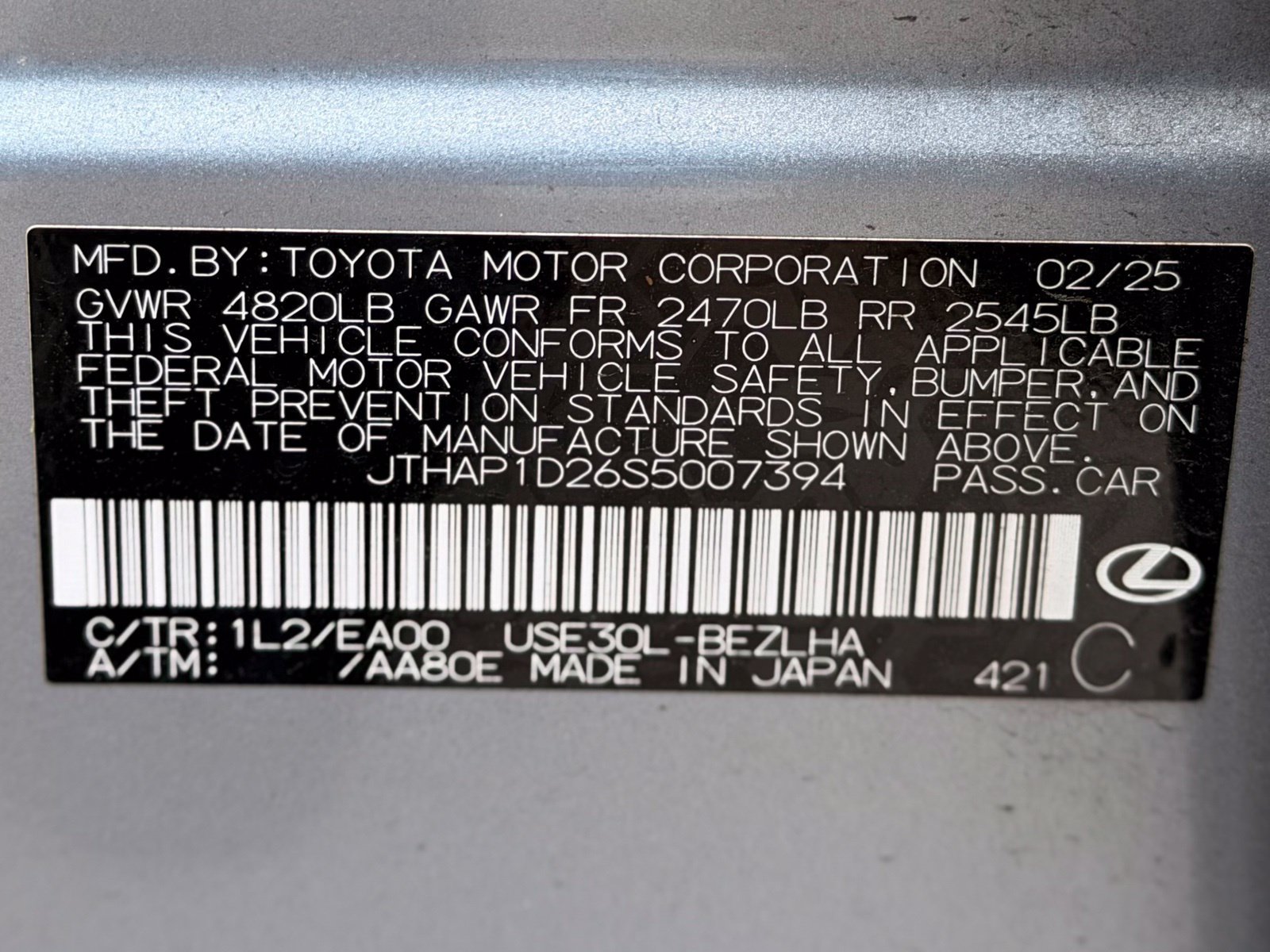 Used 2025 Lexus IS 500 w/ Accessory Package 2 RWD image 59