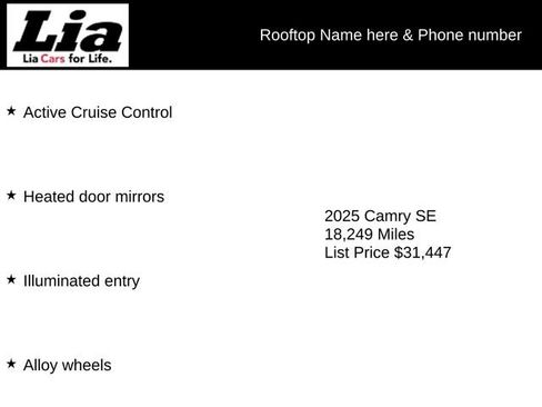 Certified 2025 Toyota Camry XSE image 3