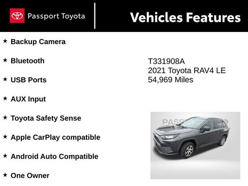 Used 2021 Toyota RAV4 LE FWD image 10