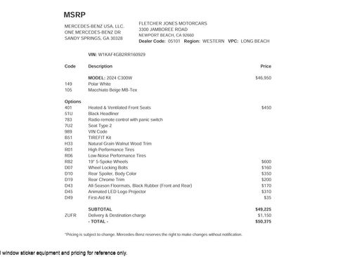 Used 2024 Mercedes-Benz C 300 Sedan image 3