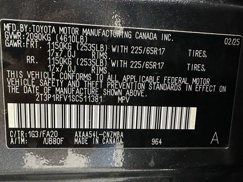 Used 2025 Toyota RAV4 XLE w/ Convenience Package image 11