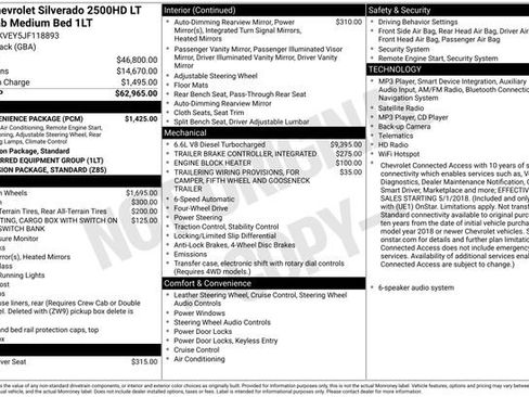 Used 2018 Chevrolet Silverado 2500 LT w/ LT Convenience Package AWD/4WD image 31