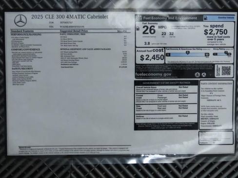 New 2025 Mercedes-Benz CLE 300 4MATIC Cabriolet image 17