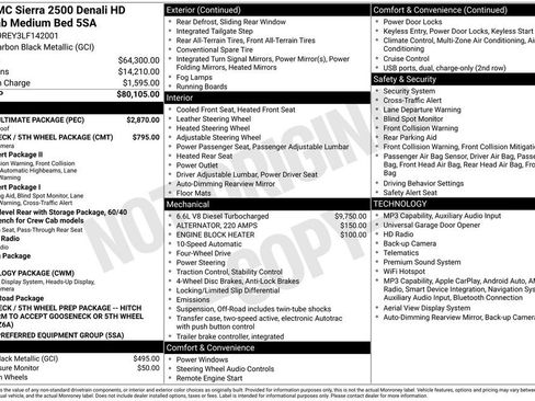 Used 2020 GMC Sierra 2500 Denali w/ Denali Ultimate Package AWD/4WD image 66