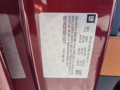 Used 2016 Chevrolet Corvette Stingray Coupe w/ 2LT Preferred Equipment Group image 17