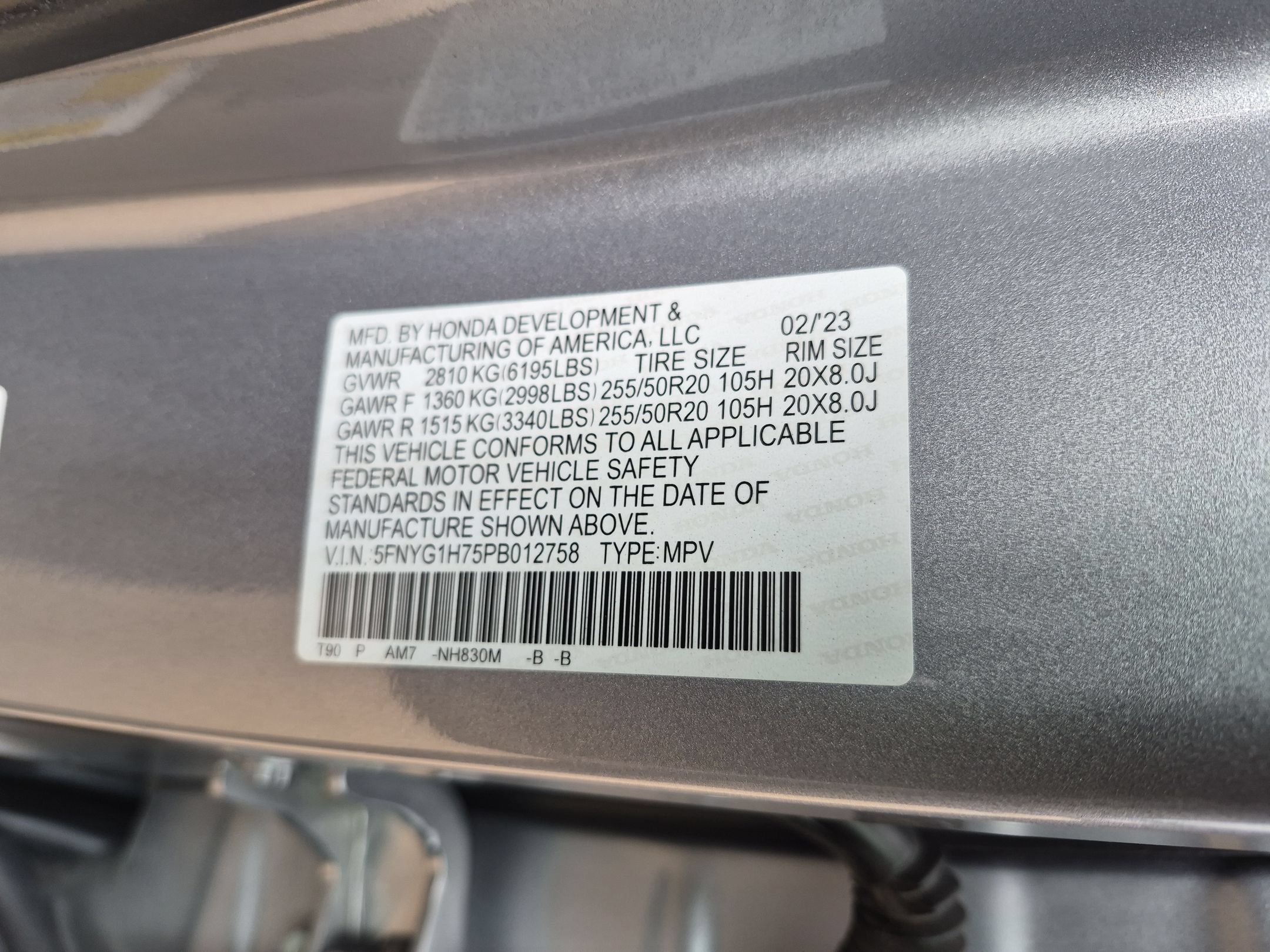 Certified 2023 Honda Pilot Touring image 35
