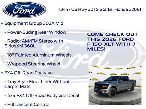 New 2026 Ford F150 XLT w/ Equipment Group 302A MID AWD/4WD image 30