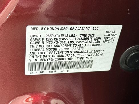 Used 2019 Honda Pilot EX-L image 54