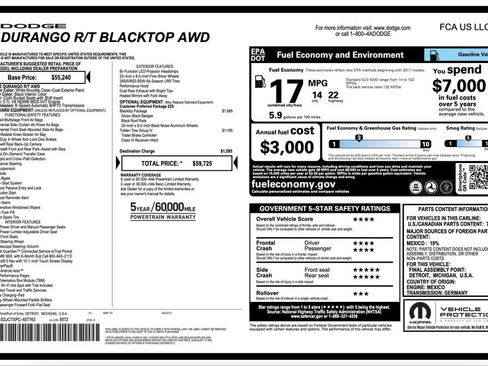 Certified 2023 Dodge Durango R/T w/ Blacktop Package AWD/4WD image 2