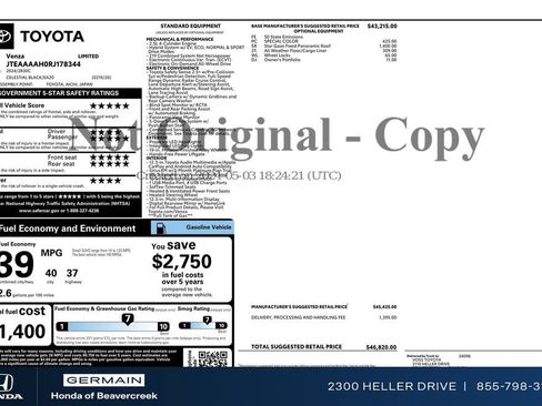 Used 2024 Toyota Venza Limited AWD/4WD image 30