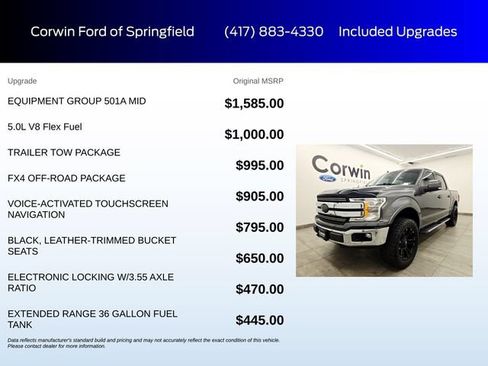 Certified 2019 Ford F150 Lariat w/ Equipment Group 501A Mid AWD/4WD image 6
