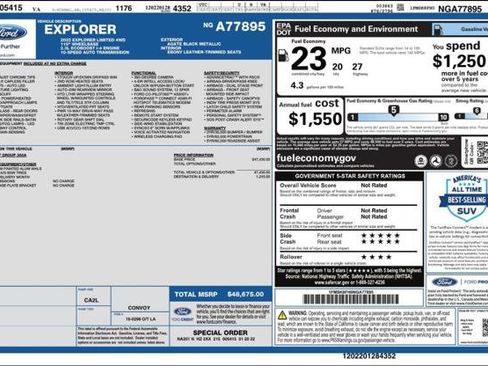Used 2022 Ford Explorer Limited AWD/4WD image 4