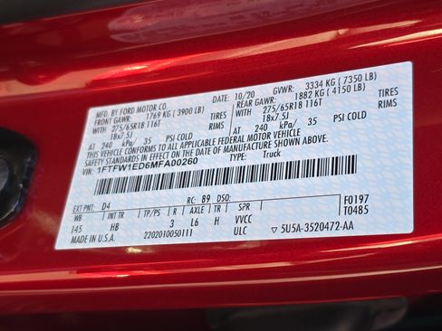 Used 2021 Ford F150 Lariat w/ Equipment Group 502A High image 34