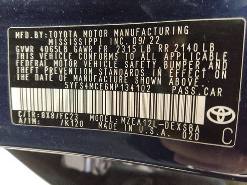 Used 2022 Toyota Corolla SE w/ Carpet Mat Package (TMS) image 33