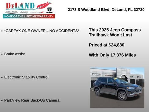 Used 2025 Jeep Compass Trailhawk AWD/4WD image 7