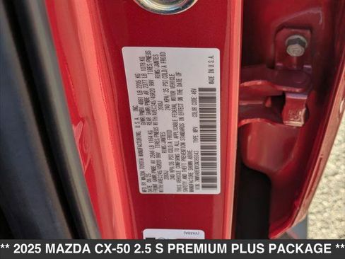 Used 2025 MAZDA CX-50 AWD 2.5 S w/ Premium Plus Pkg image 15