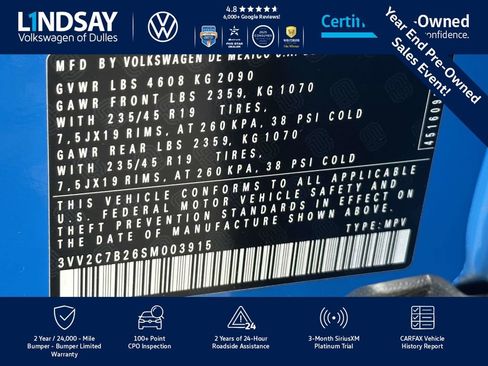Certified 2025 Volkswagen Taos SE image 27