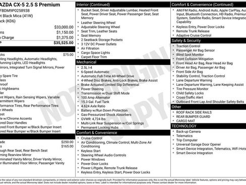 Certified 2023 MAZDA CX-5 AWD 2.5 S w/ Premium Package image 6